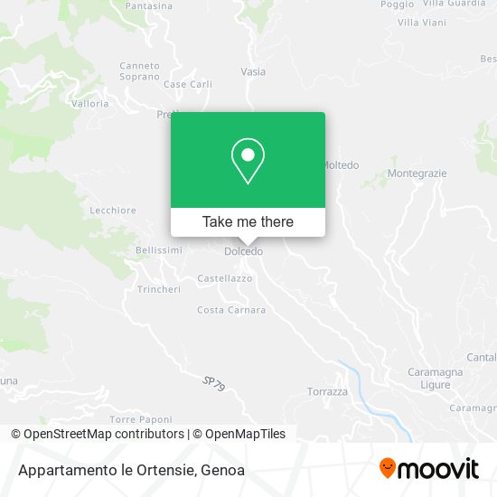Appartamento le Ortensie map