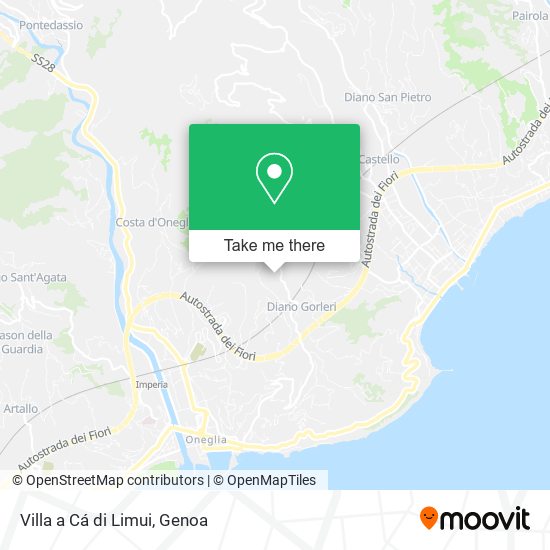 Villa a Cá di Limui map