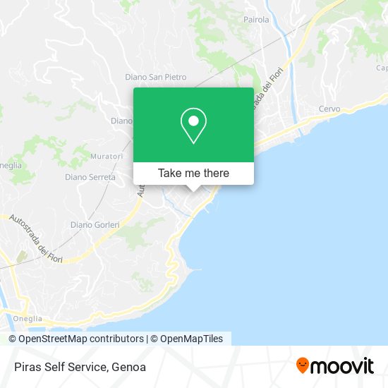 Piras Self Service map