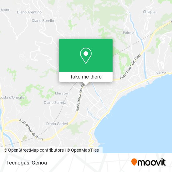 Tecnogas map