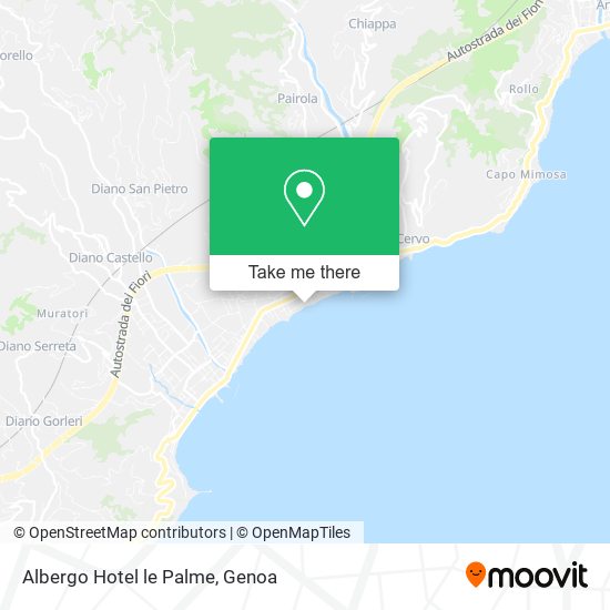 Albergo Hotel le Palme map