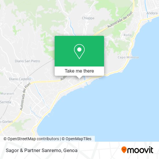 Sagor & Partner Sanremo map