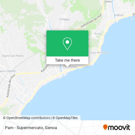 Pam - Supermercato map