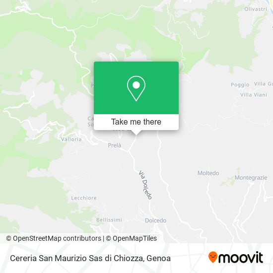 Cereria San Maurizio Sas di Chiozza map