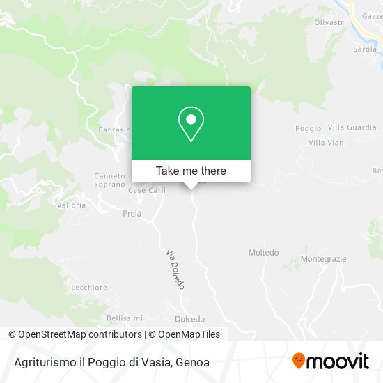 Agriturismo il Poggio di Vasia map