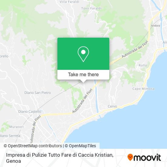Impresa di Pulizie Tutto Fare di Caccia Kristian map