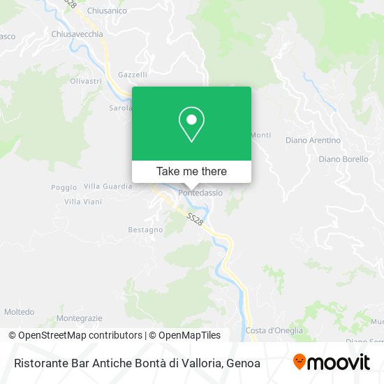 Ristorante Bar Antiche Bontà di Valloria map