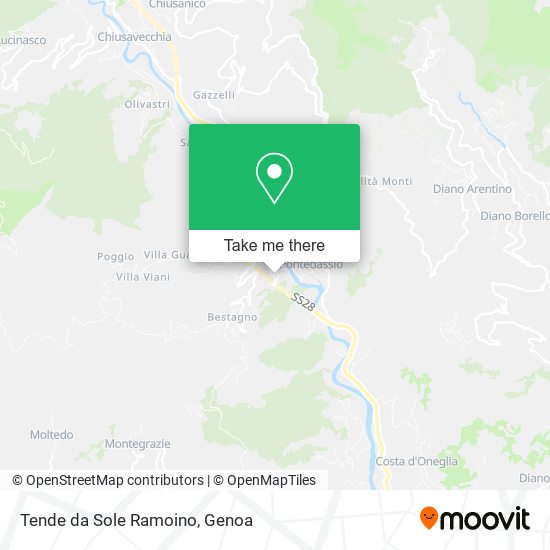 Tende da Sole Ramoino map