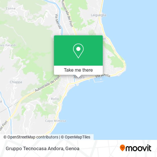 Gruppo Tecnocasa Andora map