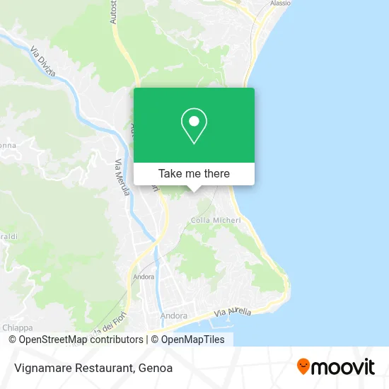 Vignamare Restaurant map