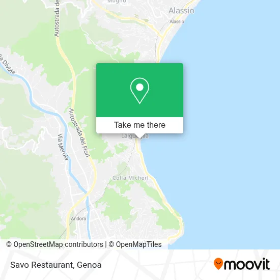 Savo Restaurant map