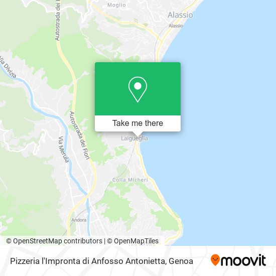 Pizzeria l'Impronta di Anfosso Antonietta map