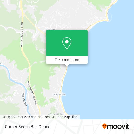 Corner Beach Bar map