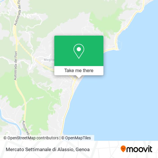 Mercato Settimanale di Alassio map