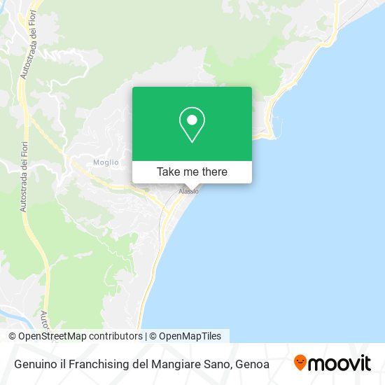 Genuino il Franchising del Mangiare Sano map