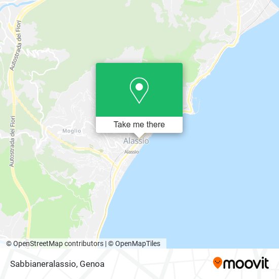 Sabbianeralassio map