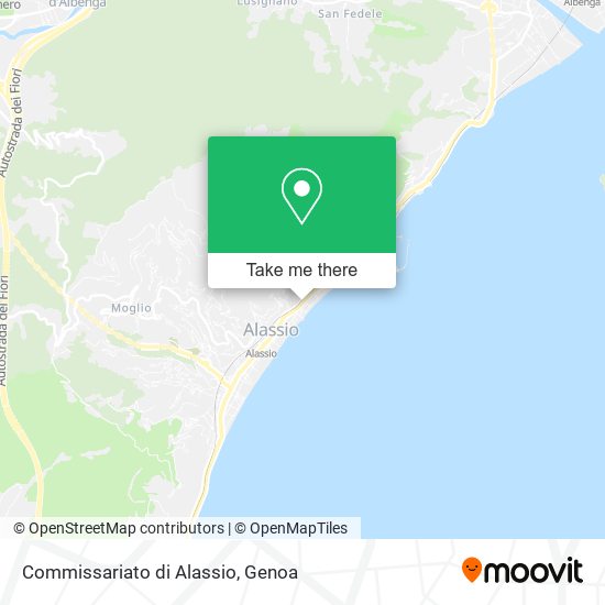Commissariato di Alassio map