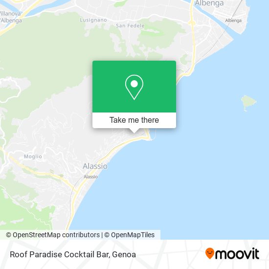 Roof Paradise Cocktail Bar map
