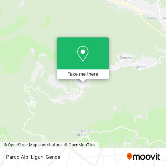 Parco Alpi Liguri map