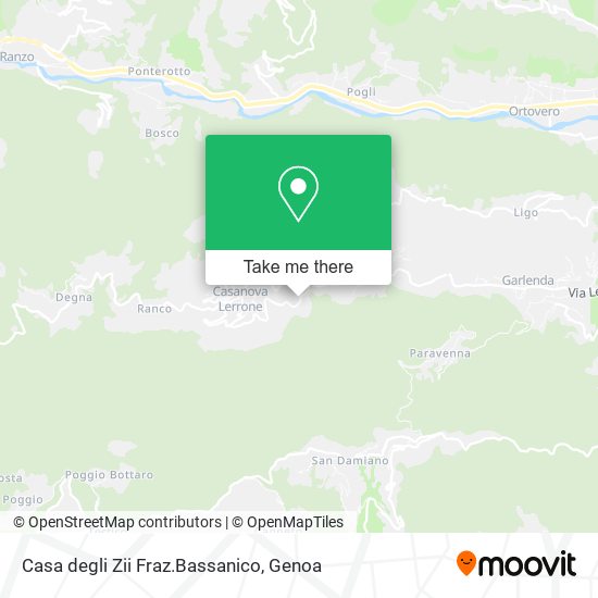 Casa degli Zii Fraz.Bassanico map