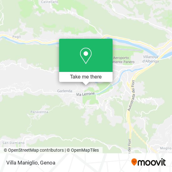 Villa Maniglio map
