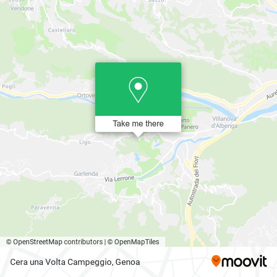 Cera una Volta Campeggio map