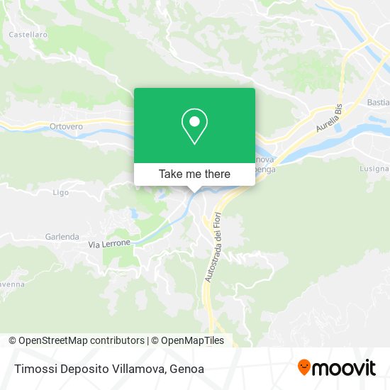 Timossi Deposito Villamova map