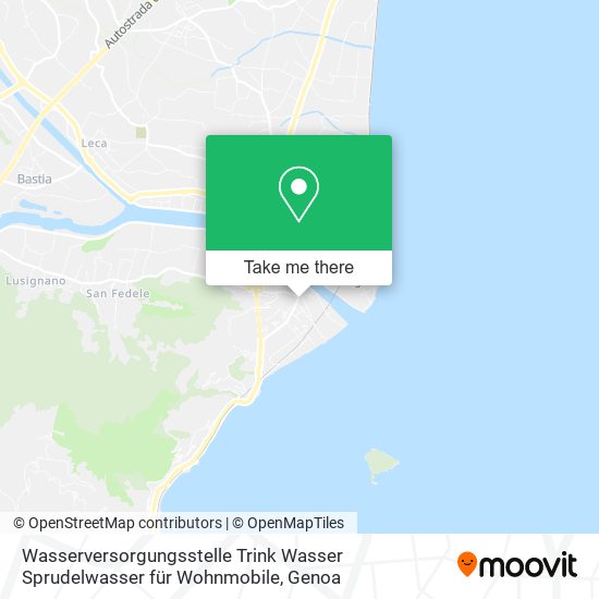 Wasserversorgungsstelle Trink Wasser Sprudelwasser für Wohnmobile map