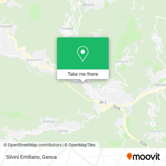 Silvini Emiliano map