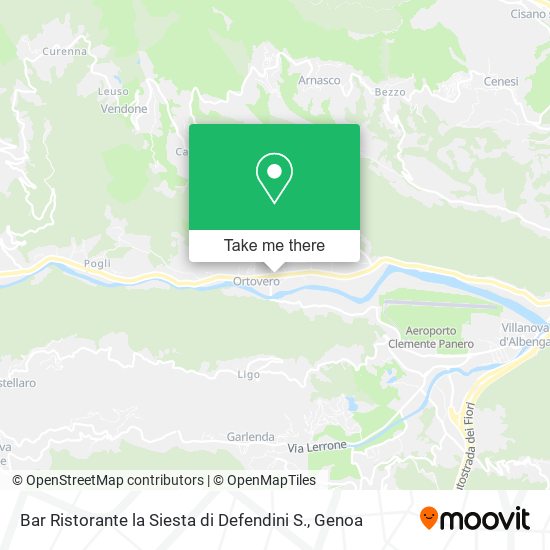 Bar Ristorante la Siesta di Defendini S. map