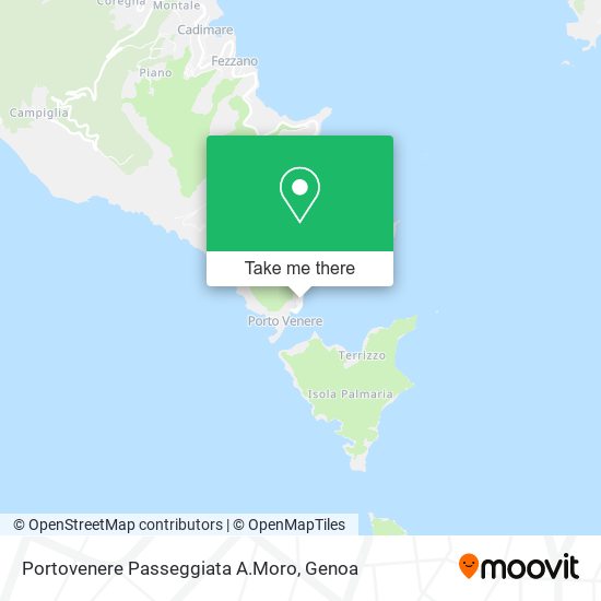 Portovenere Passeggiata A.Moro map
