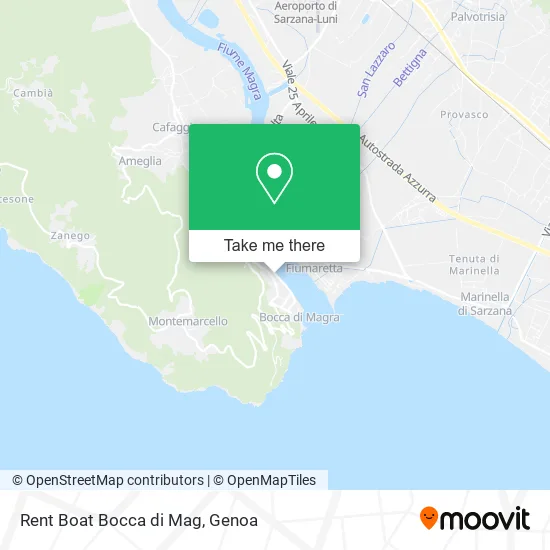 Boat Rental Bocca di Mag map