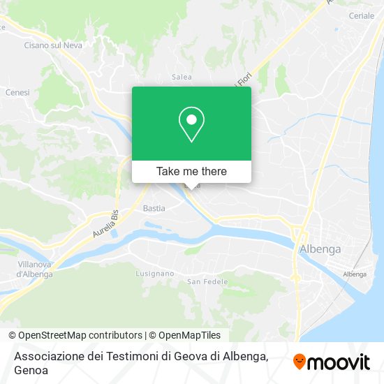 Associazione dei Testimoni di Geova di Albenga map