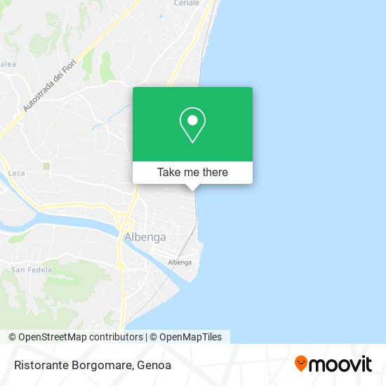 Ristorante Borgomare map