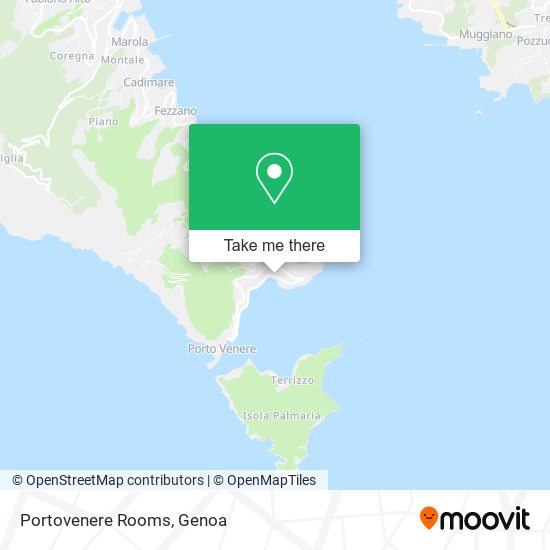 Portovenere Rooms map