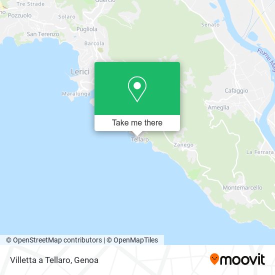 Villetta a Tellaro map