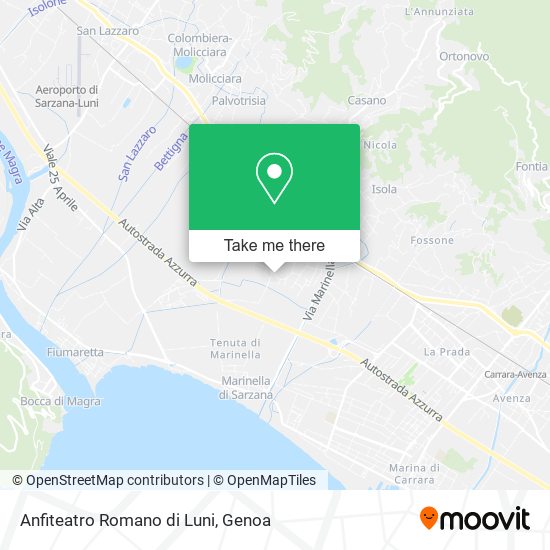 Anfiteatro Romano di Luni map