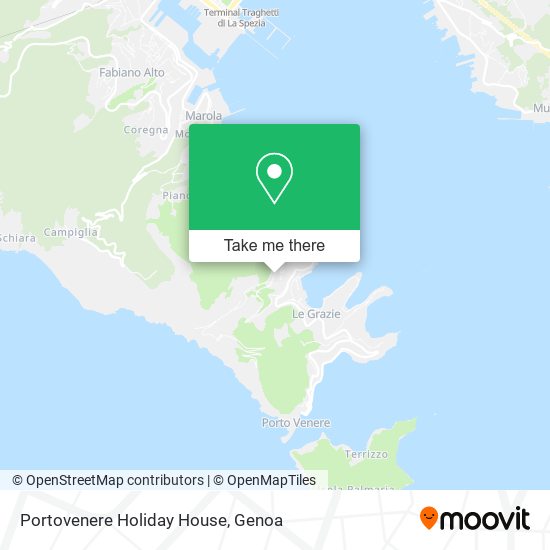 Portovenere Holiday House map