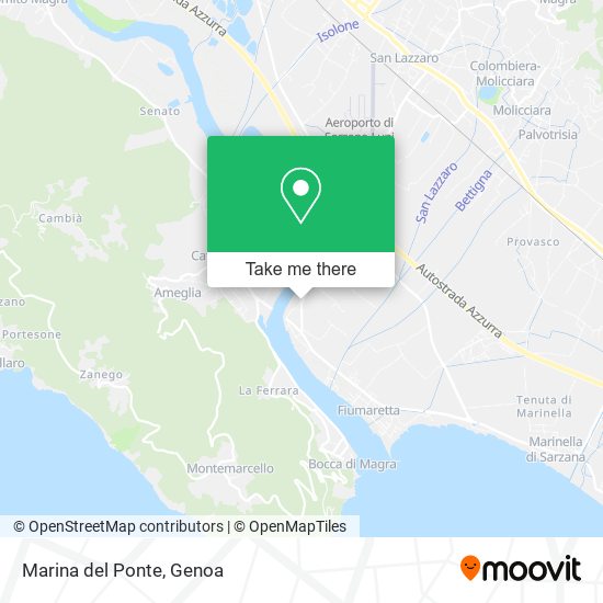 Marina del Ponte map