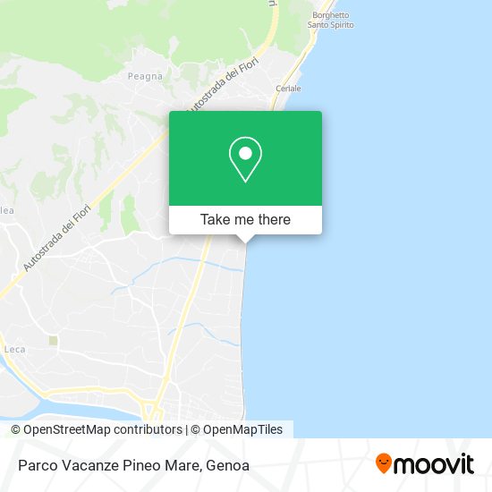 Parco Vacanze Pineo Mare map