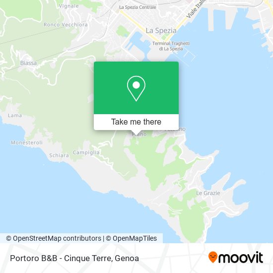 Portoro B&B - Cinque Terre map