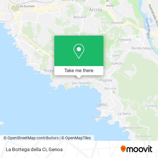 La Bottega della Ci map