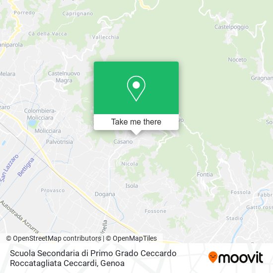 Scuola Secondaria di Primo Grado Ceccardo Roccatagliata Ceccardi map
