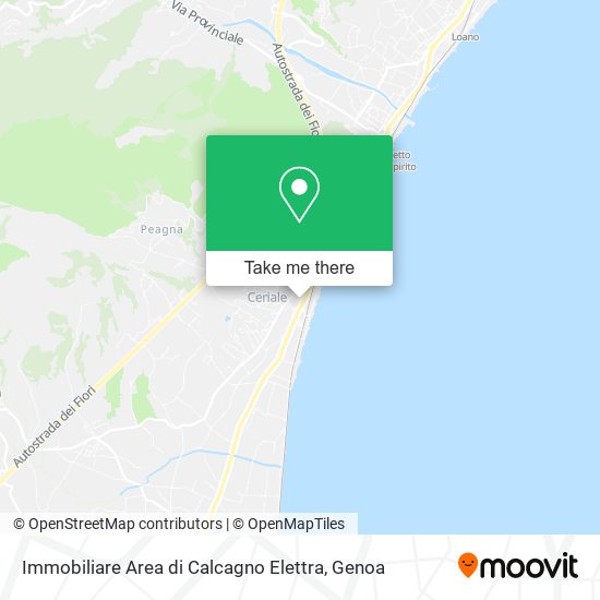 Immobiliare Area di Calcagno Elettra map