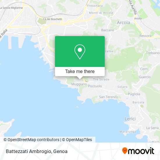 Battezzati Ambrogio map