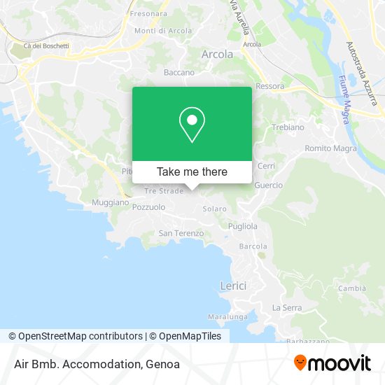 Air Bmb. Accomodation map