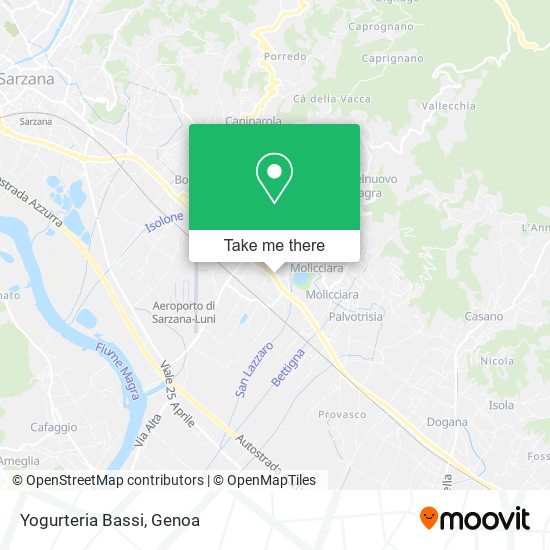 Yogurteria Bassi map