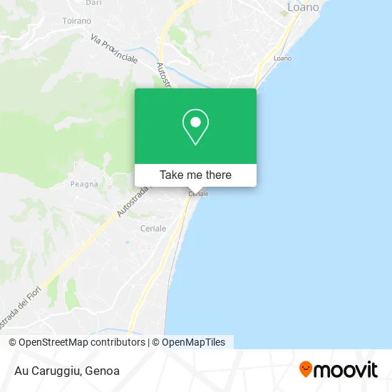 Au Caruggiu map