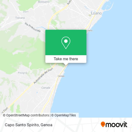 Capo Santo Spirito map