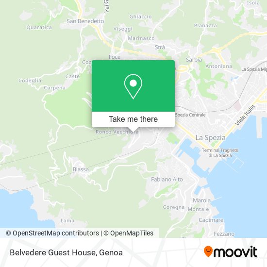 Belvedere Guest House map